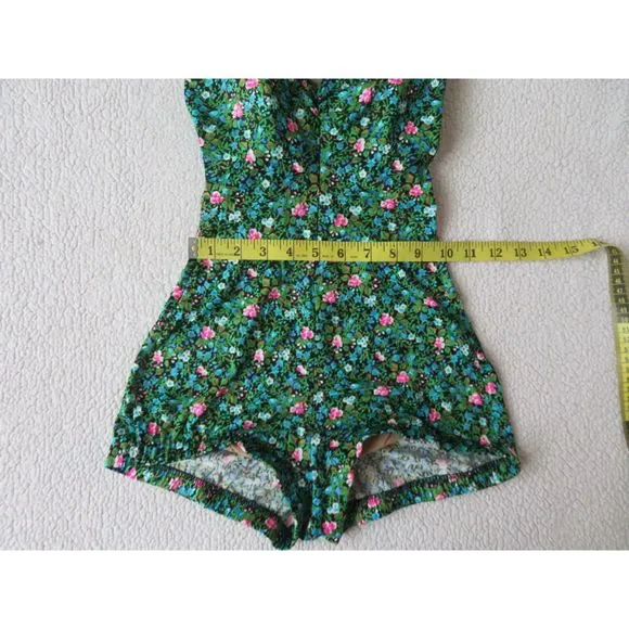 vintage rose marie reid one piece short bottom halter bathing suit usa made - Picture 12 of 12